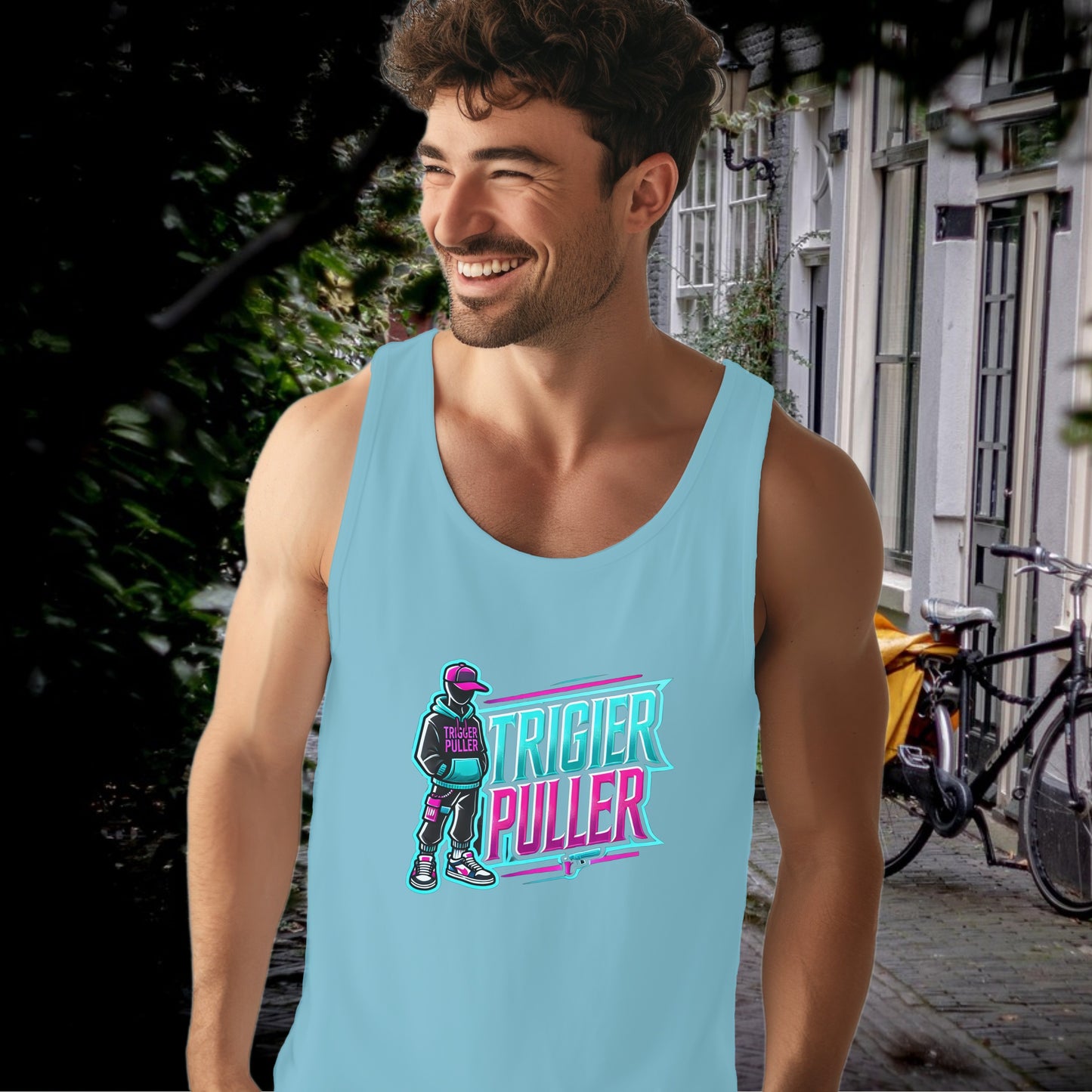 Trigger Puller Graphic Tank Top Stylish Trendy product