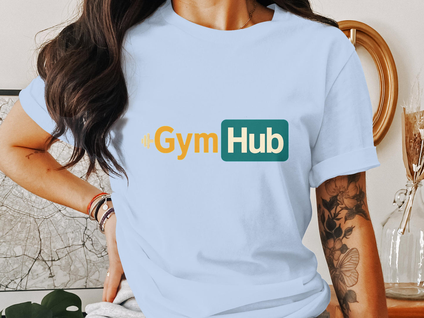 Gym Hub Logo Print Casual T-shirt product