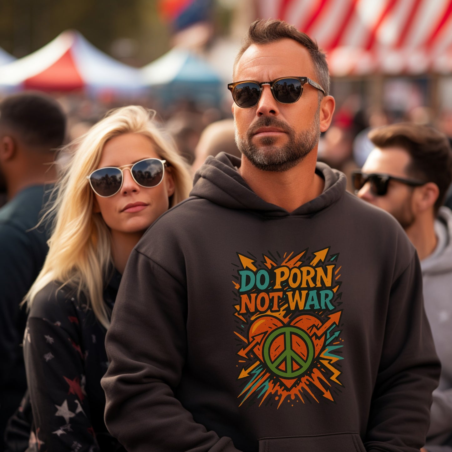 Make Peace Do More Not War Graphic Hoodie product