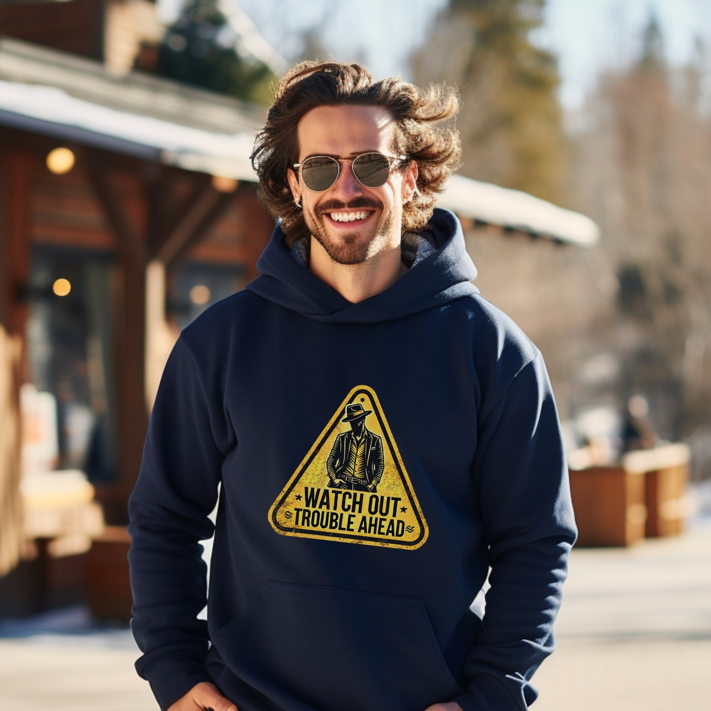 Watch Out Trouble Ahead Graphic Hoodie product