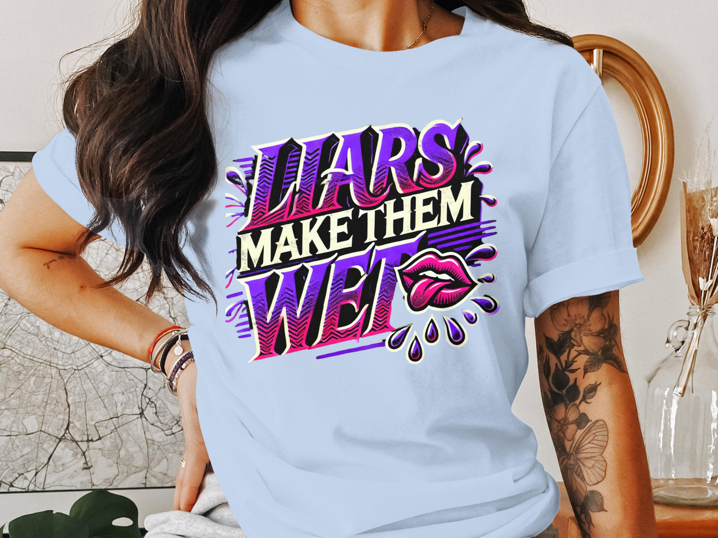 Liars Make Them Wet Graphic Shirt product
