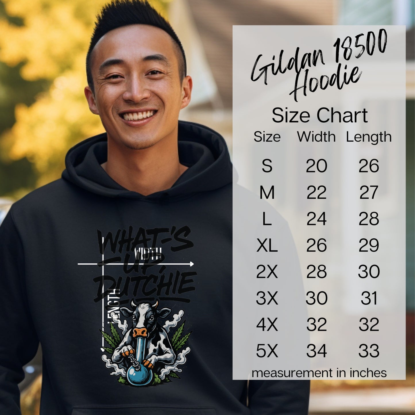 What's Up Butchie Graphic Printed Unisex Hoodie Product
