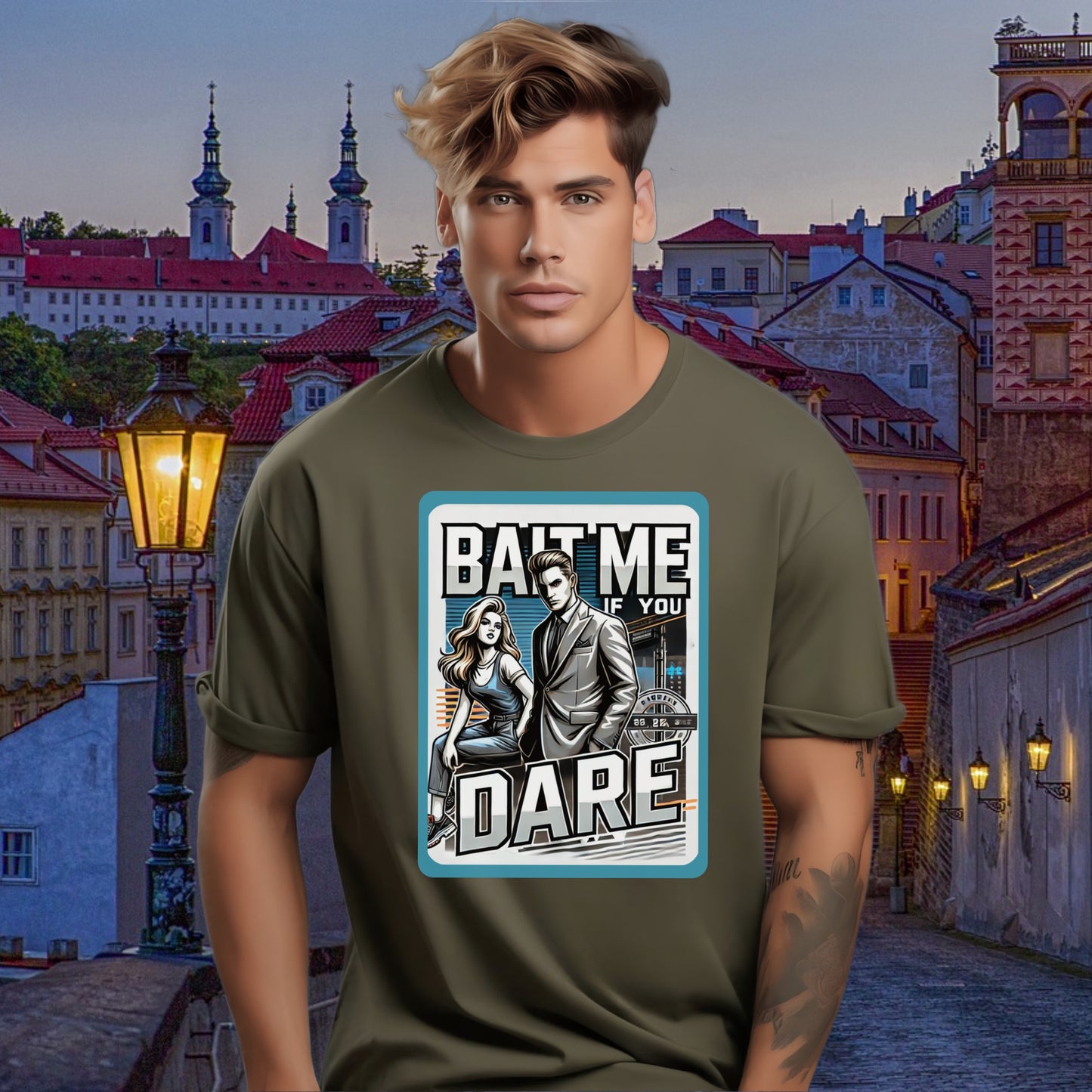 Bait Me If You Dare Graphic Novel Art T-shirt product