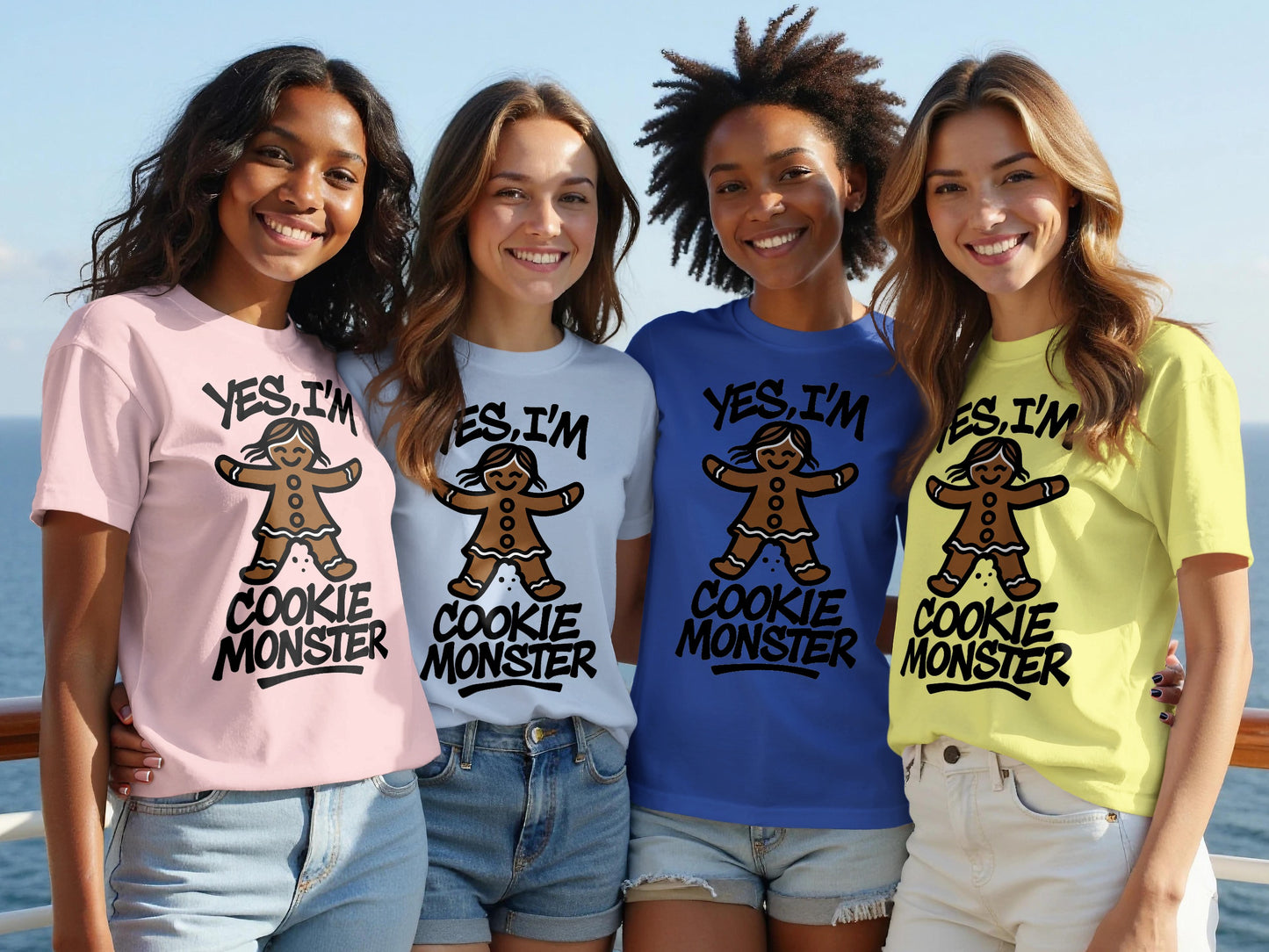 Yes I'm Cookie Monster Cartoon Tee Shirt product