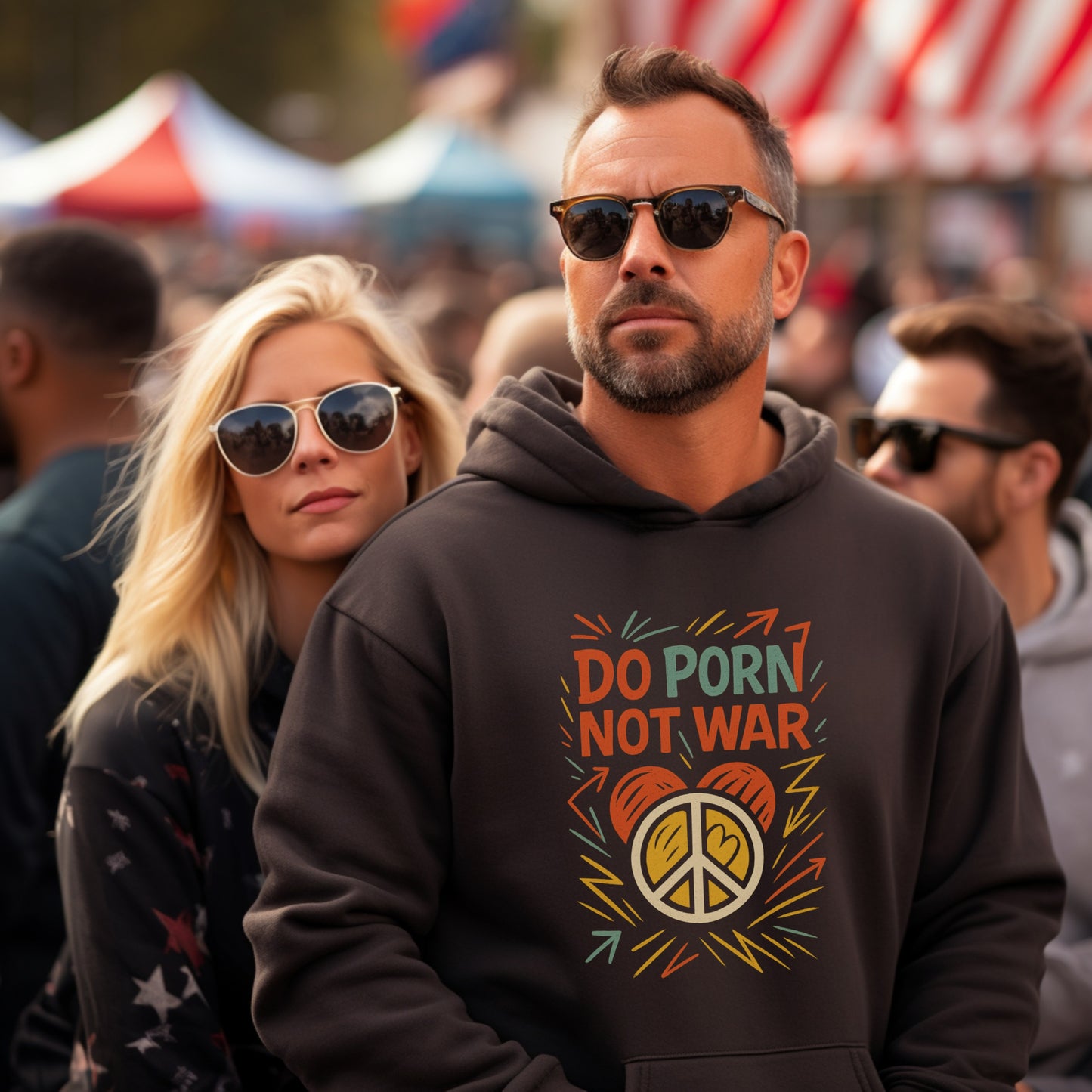 Do Porn Not War Graphic Novelty Hoodie product