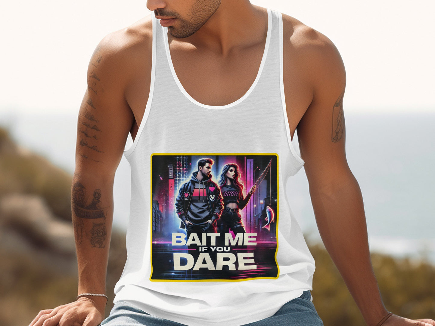 Bait Me If You Dare Graphic Print Tank Top product