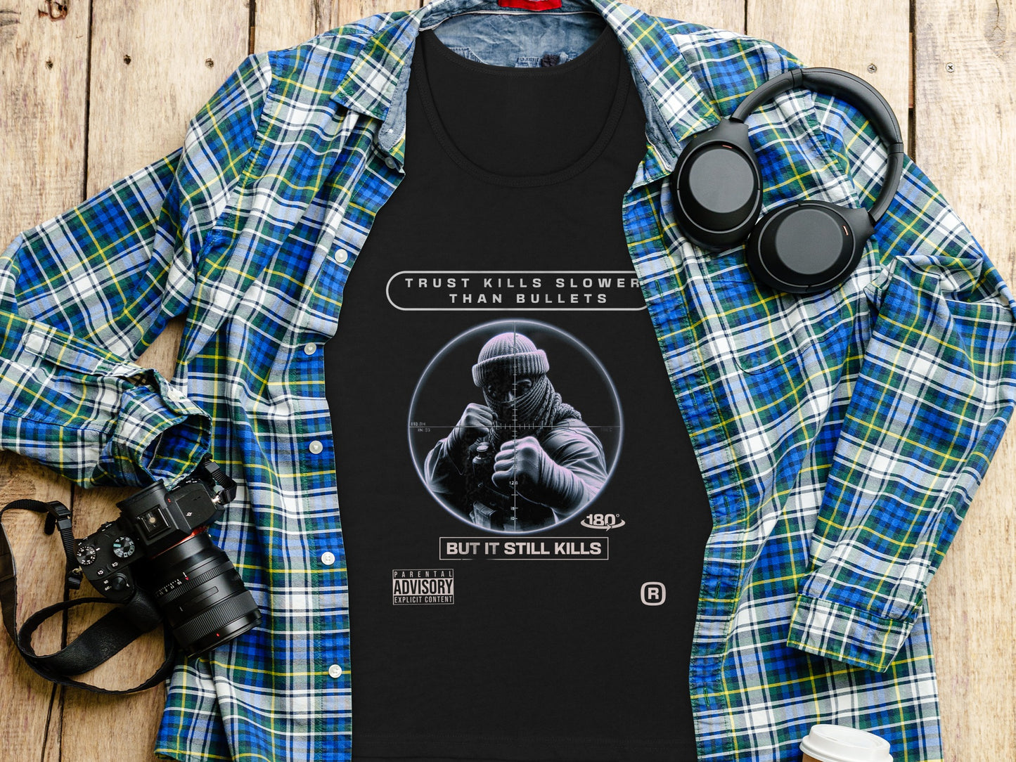 Trust Kills Slower Than Bullets Graphic T-Shirt product