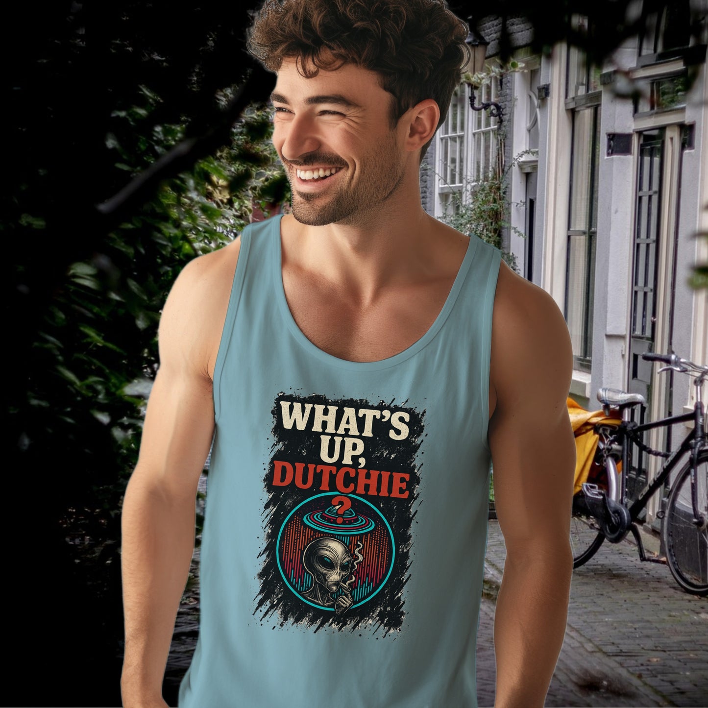 What's Up Dutchie Graphic Print Tank Top product