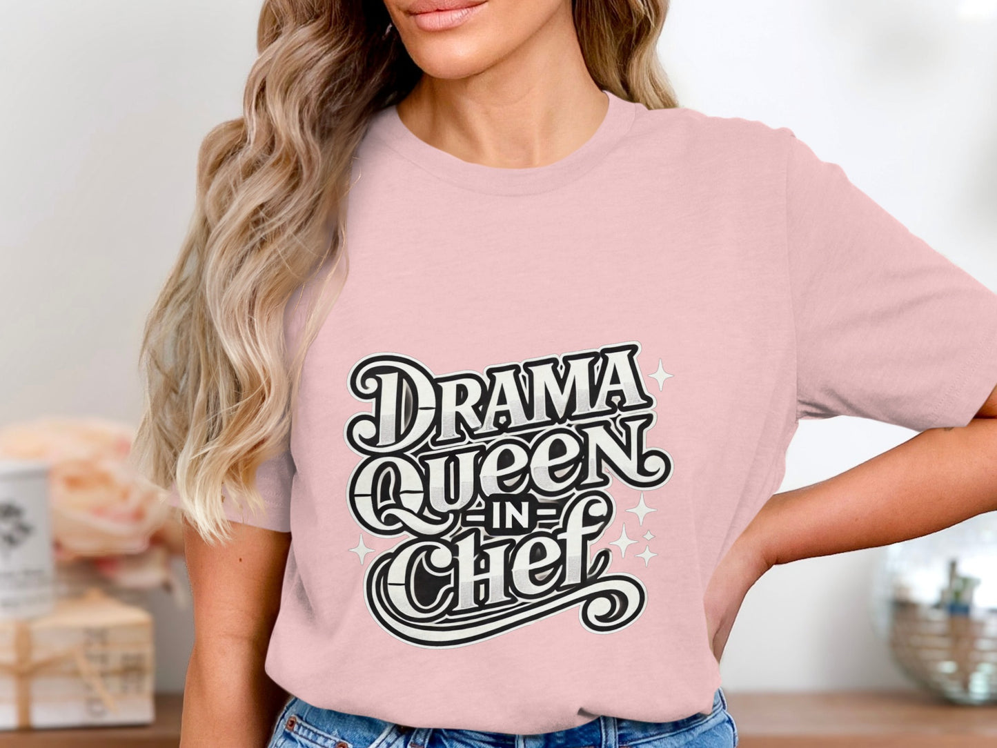 Drama Queen in Chef Graphic Tee Shirt product type