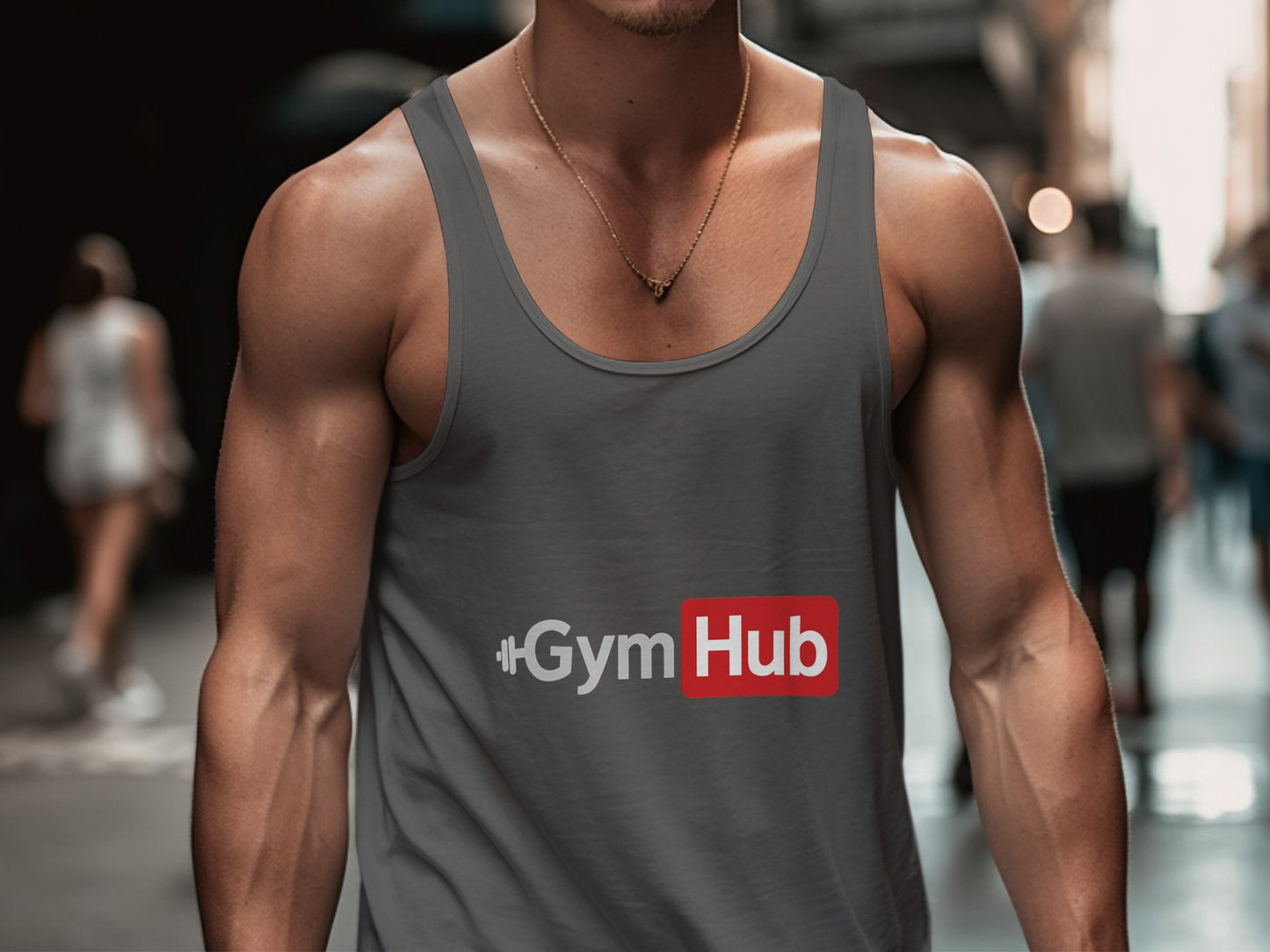 GymHub Logo Print Tank Top Product