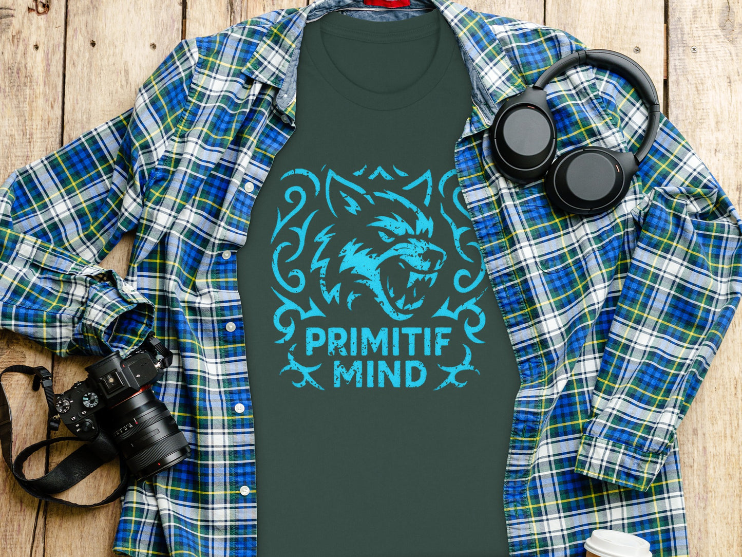 Primitif Mind Wolf Graphic Design T-Shirt product type