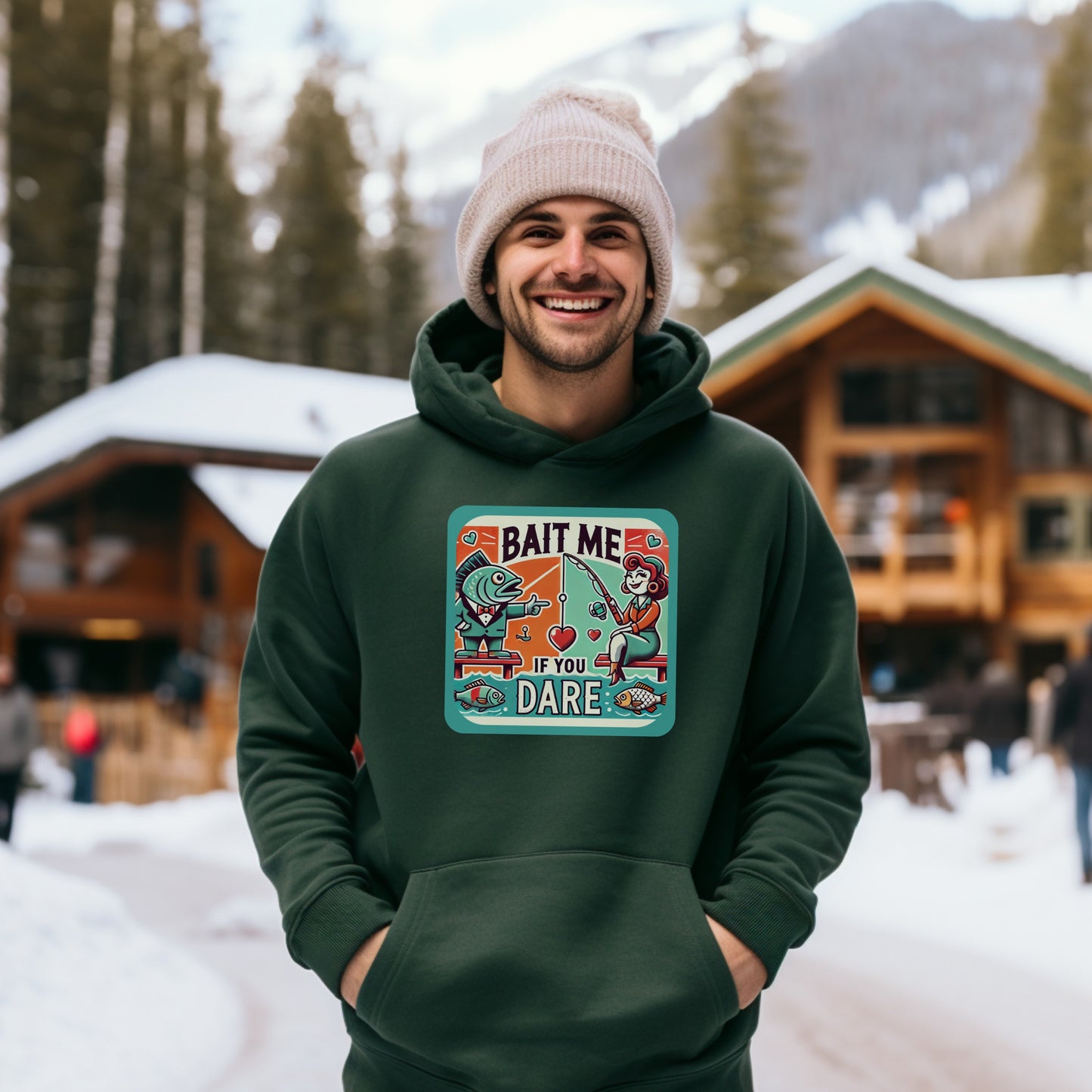 Bait Me If You Dare Funny Hoodie Product