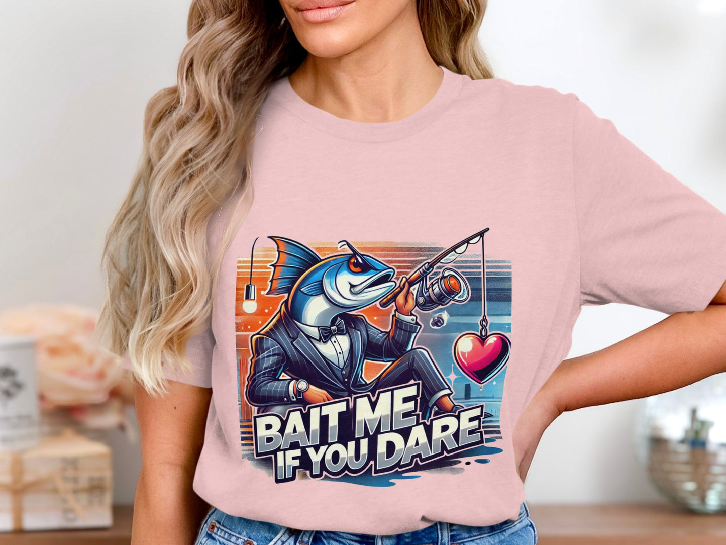 Bait Me If You Dare Graphic Short Sleeve Shirt Product