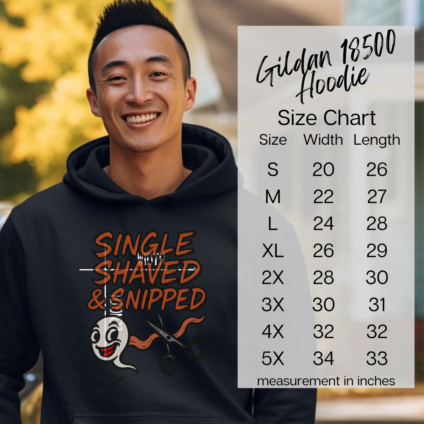 Single Shaved and Snipped Graphic Hoodie