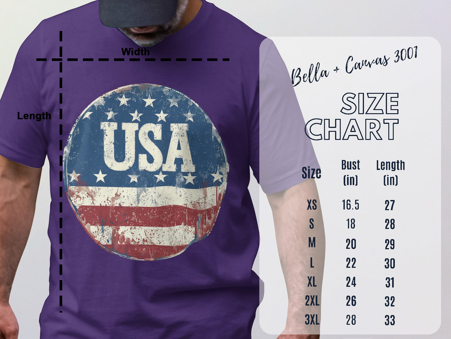 Patriotic USA Flag Graphic T-shirt Apparel product type