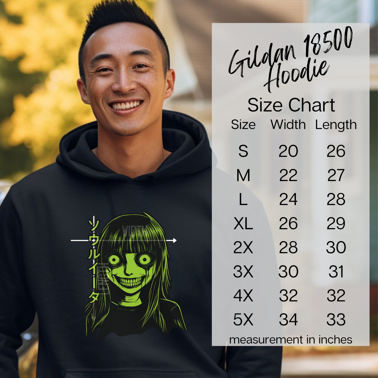 Gildan 18500 Hoodie with Unique Graphic Design