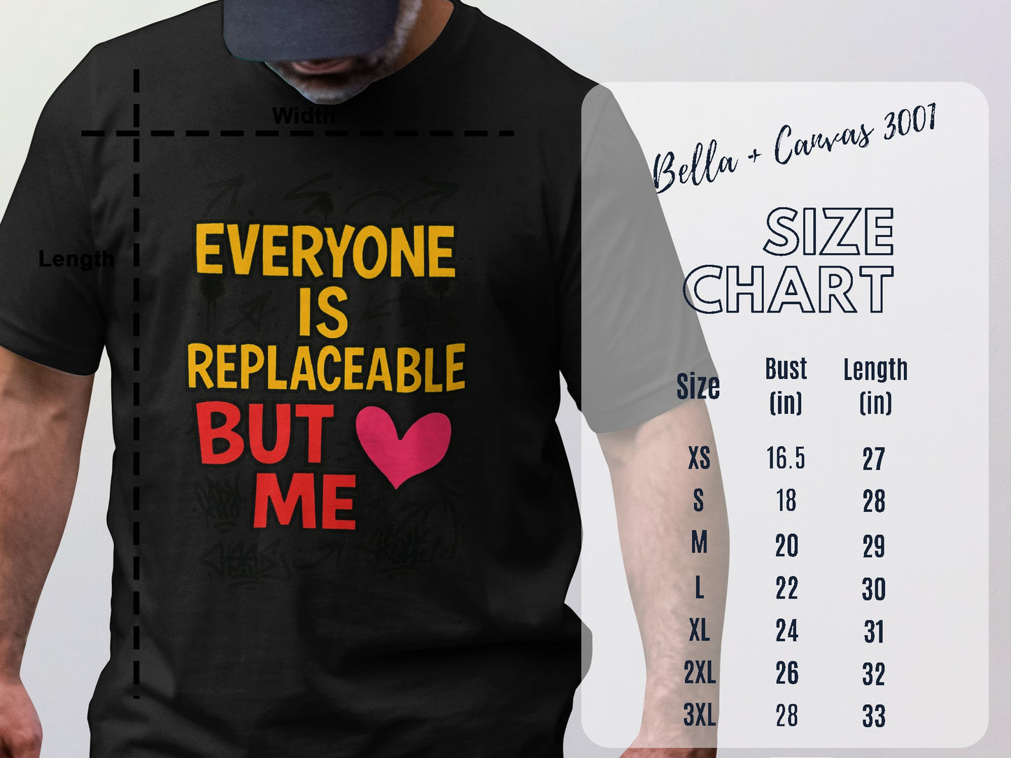 Everyone Is Replaceable But Me Graphic T-Shirt product