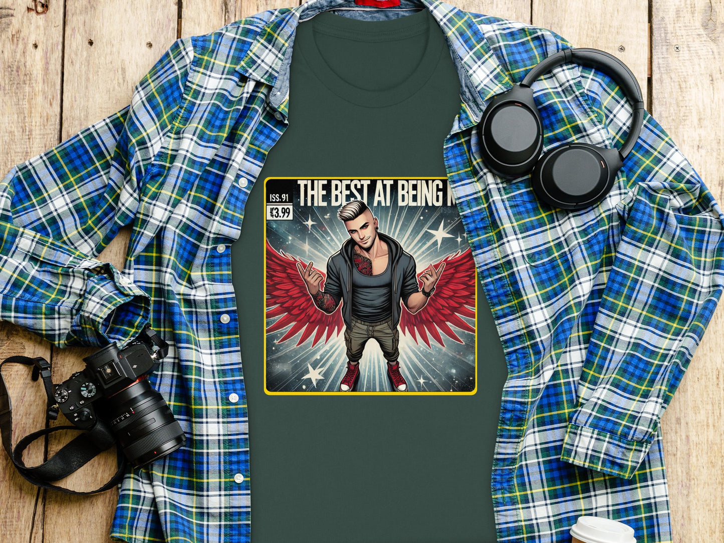 The Best at Being Red Winged Man Printed T-Shirt product