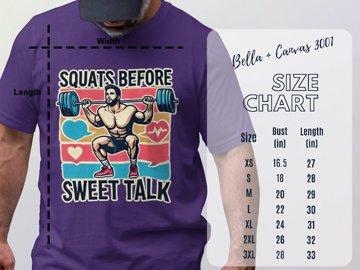 Squats Before Sweet Talk Motivational Gym T-Shirt product