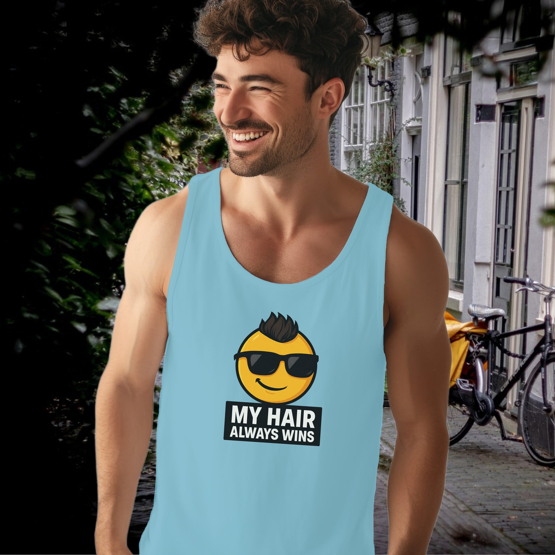My Hair Always Wins Graphic Tank Top product type