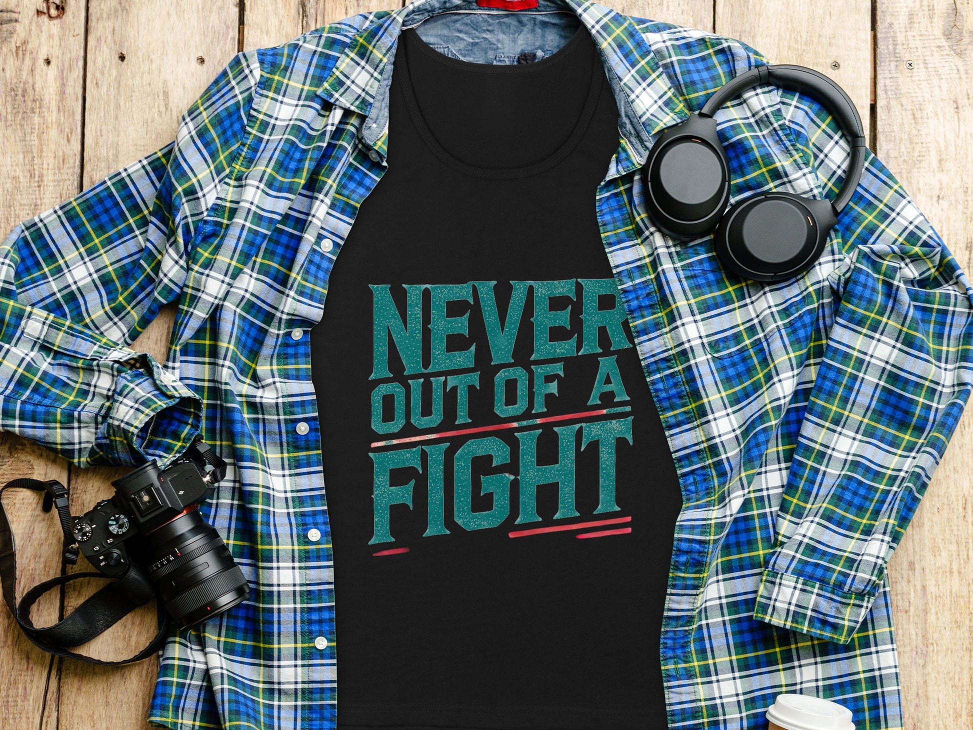Never Out Of A Fight Graphic Shirt product type
