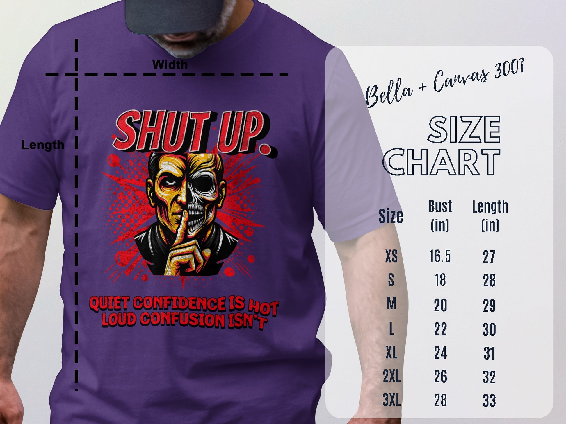 SHUT UP Quiet Confidence Is Hot Loud Confusion Isn't product type