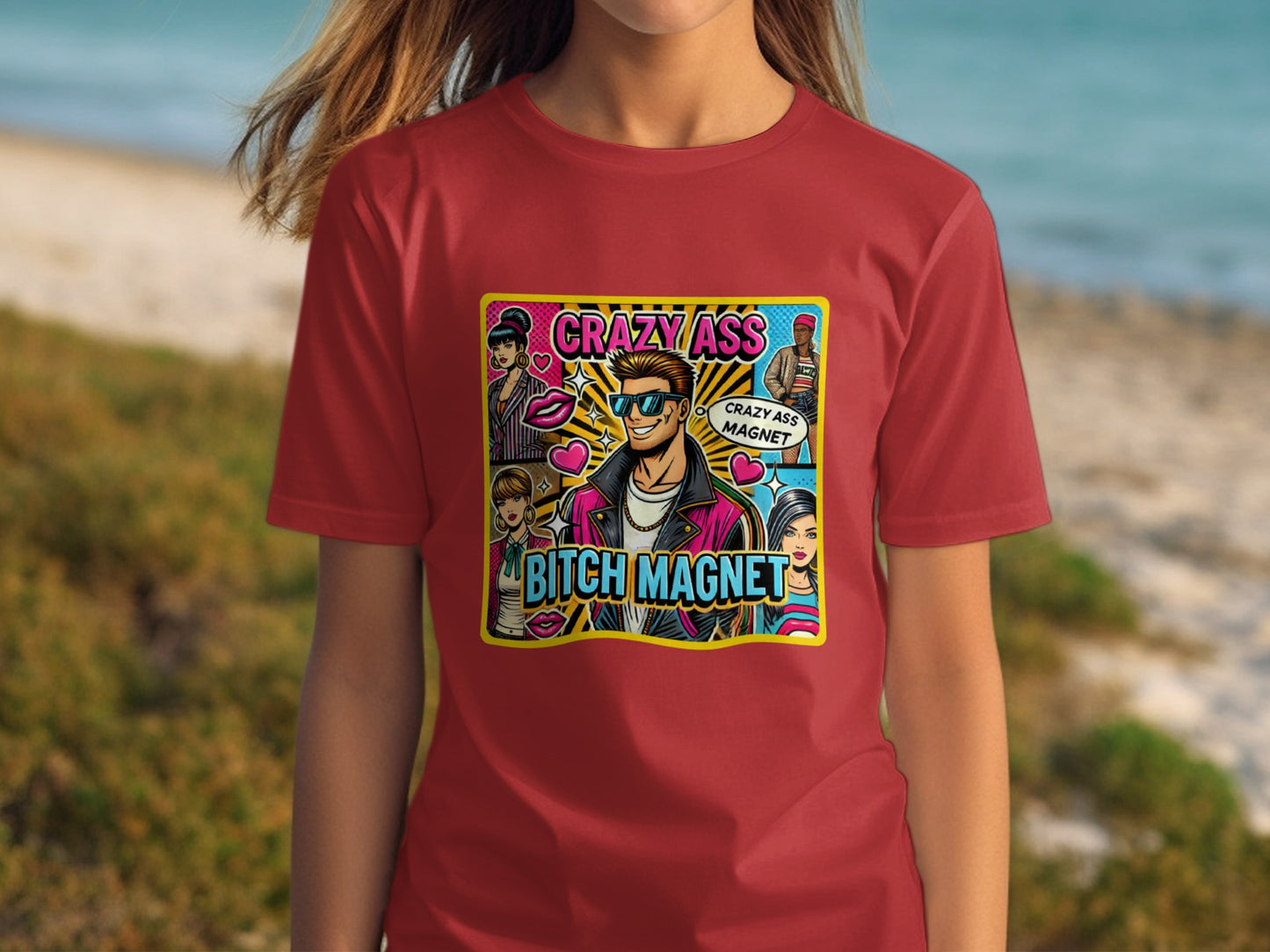 Crazy Ass Bitch Magnet Graphic Shirt product