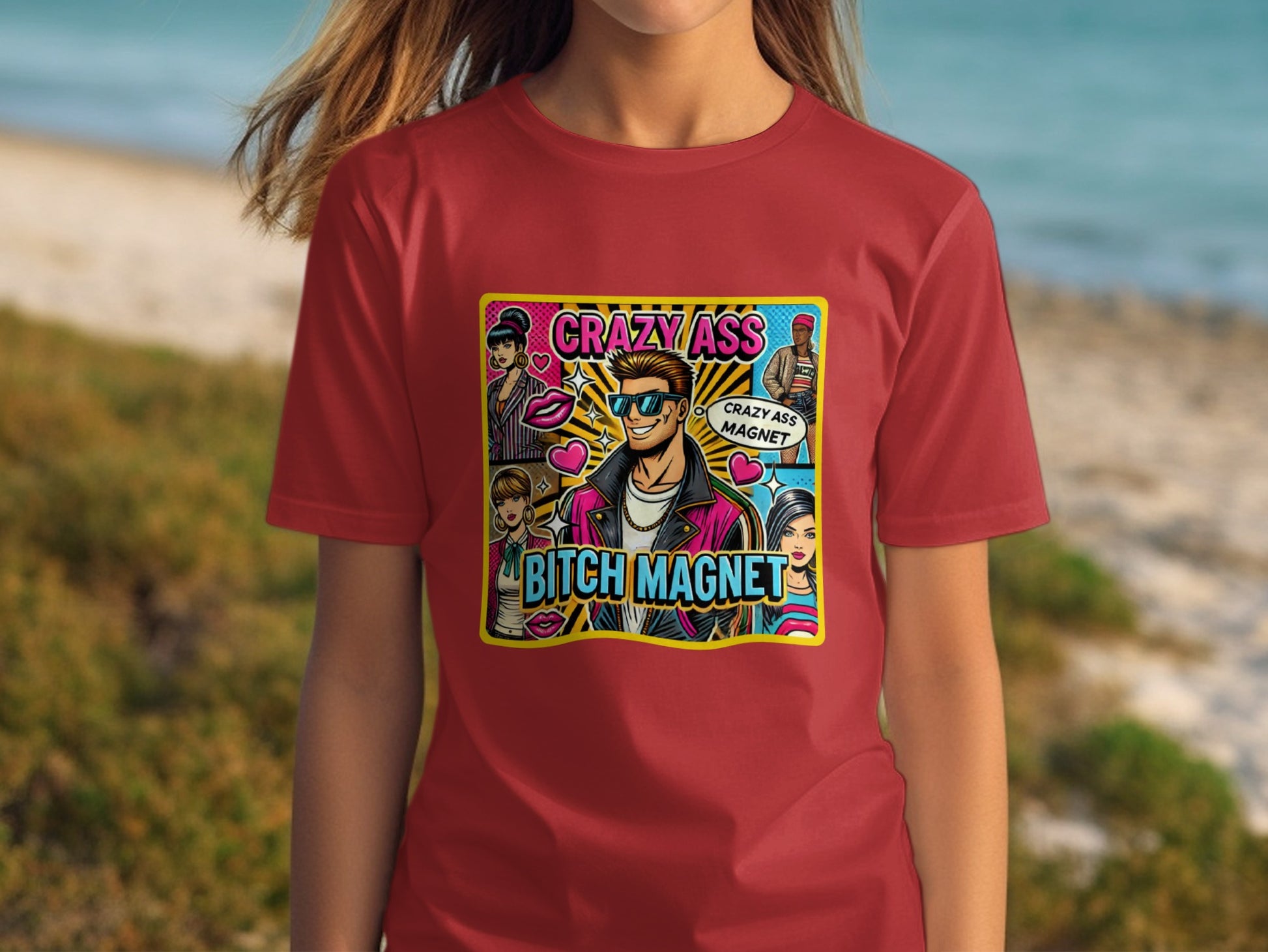 Crazy Ass Bitch Magnet Graphic Shirt product