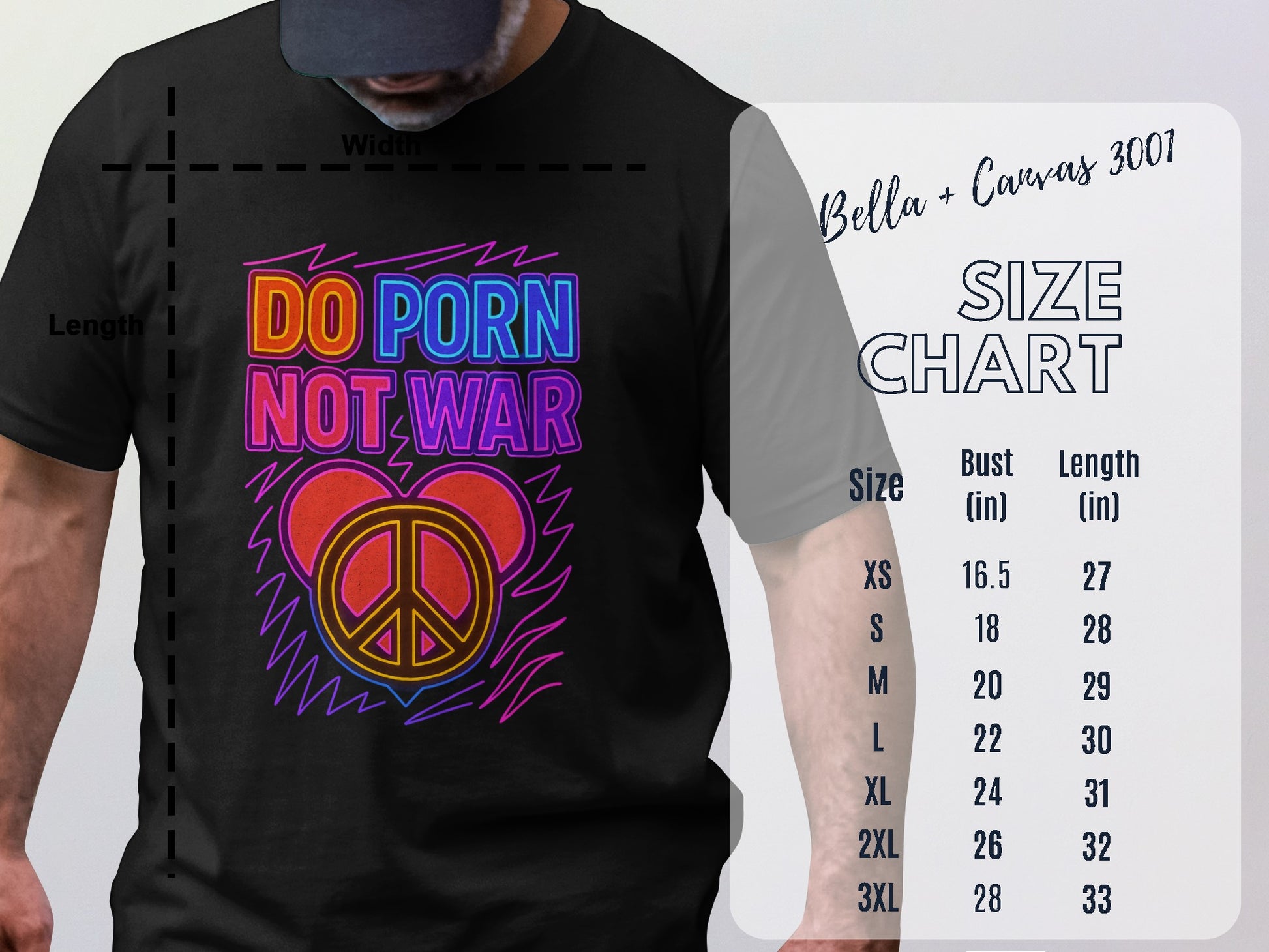 Do Porn Not War Peace Symbol Unisex T-shirt product