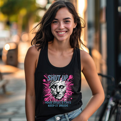 Shut Up Your Logic Is Cute Graphic Tank Top product