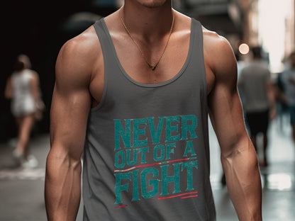 Never Out of a Fight Motivational Tank Top product