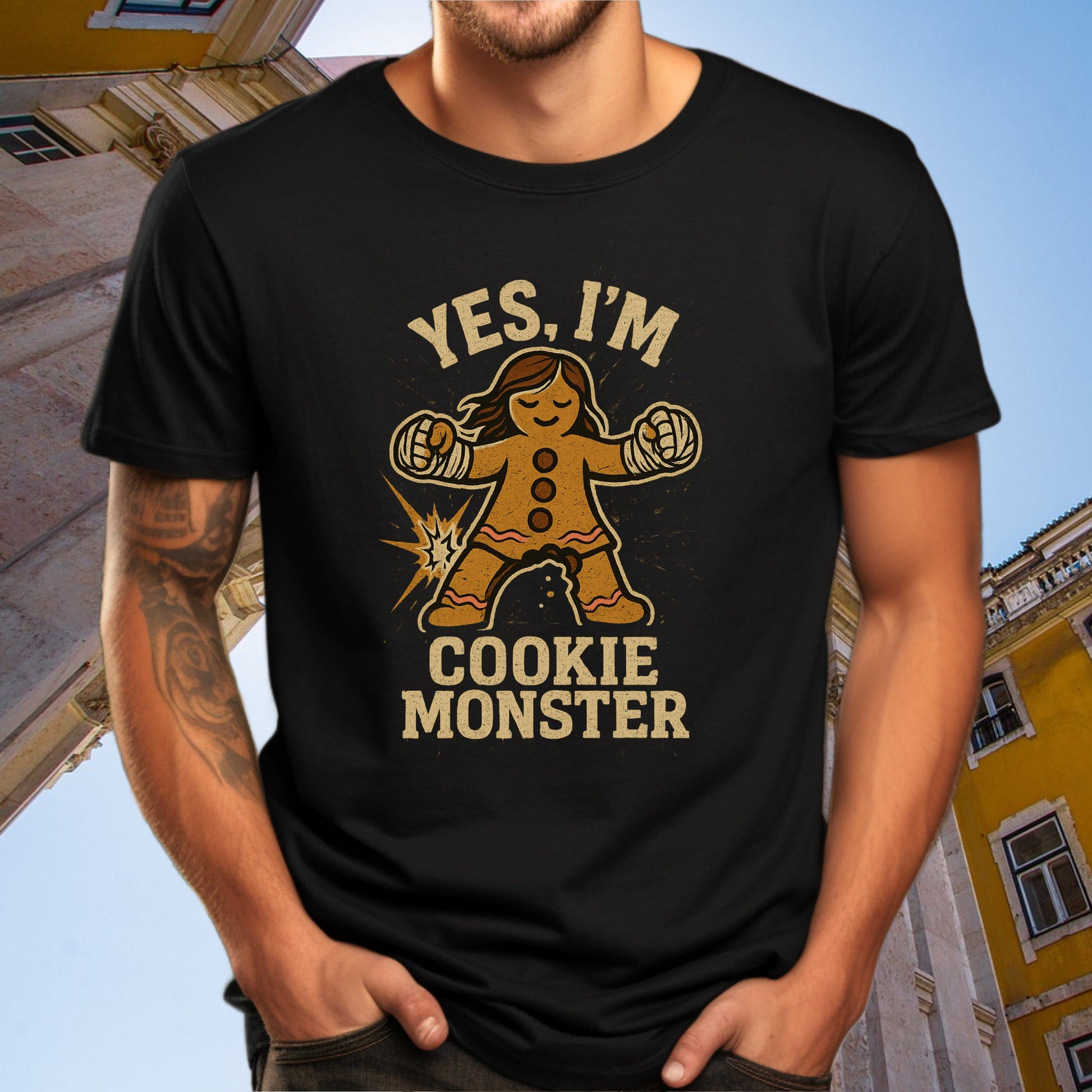 Yes I Am Cookie Monster Graphic T Shirt product type