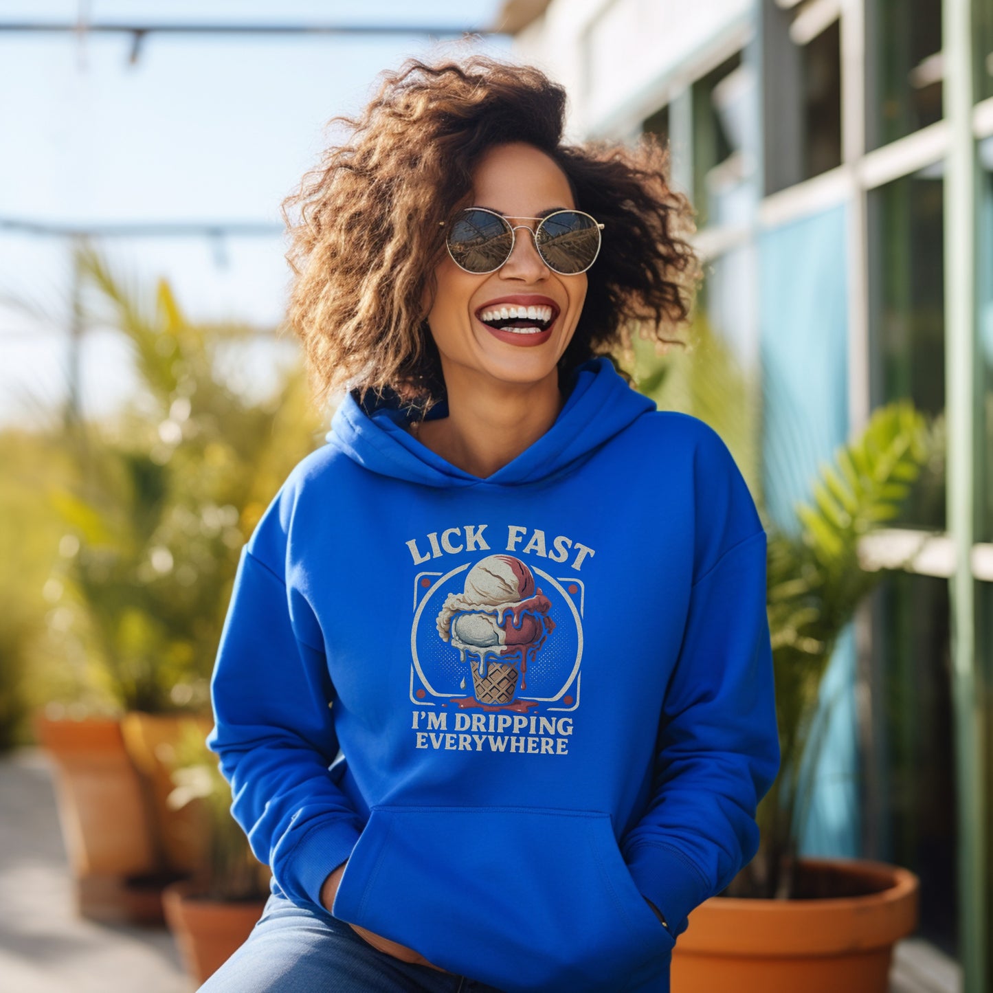 Lick Fast I'm Dripping Everywhere Graphic Hoodie
