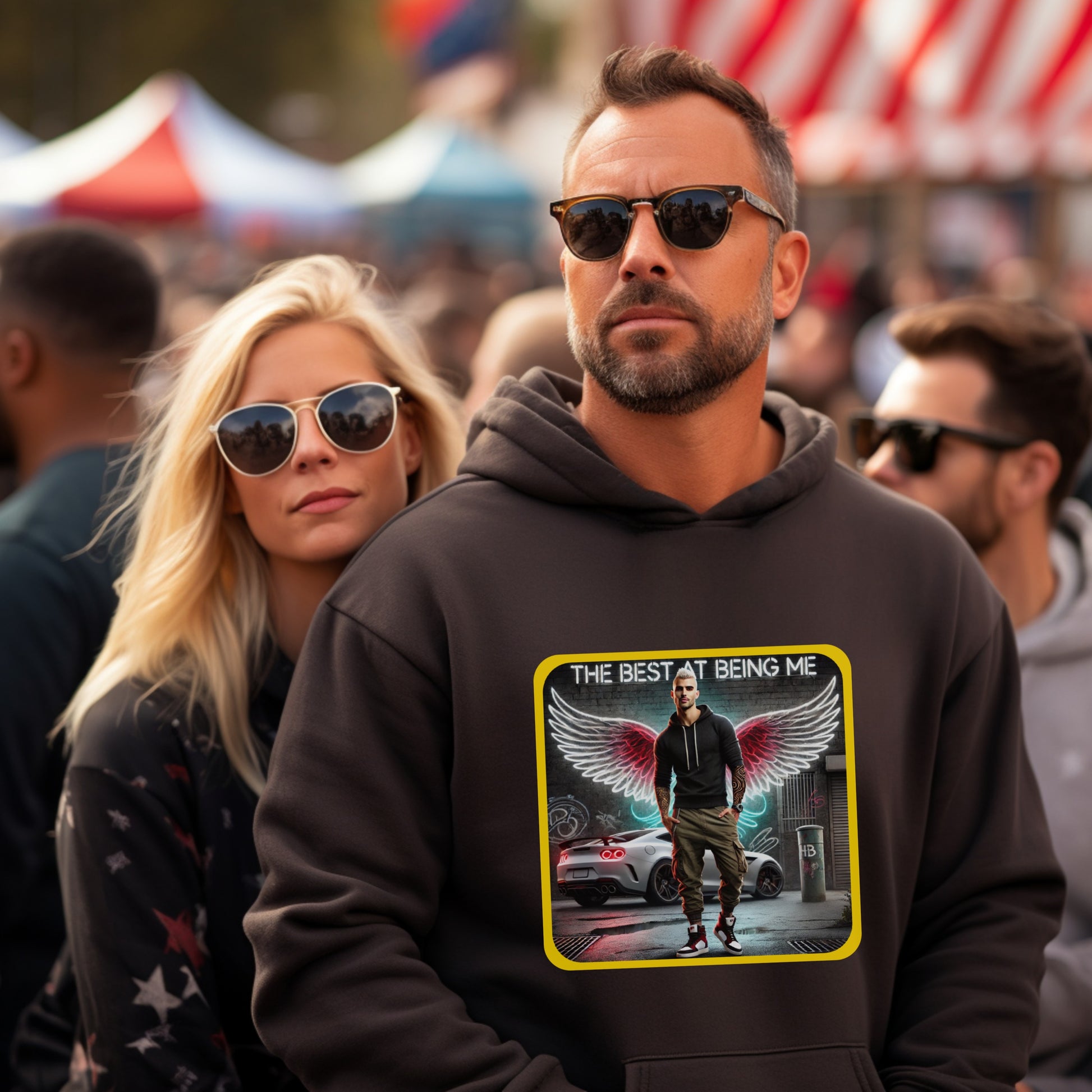 The Best at Being Me Graphic Hooded Sweatshirt product