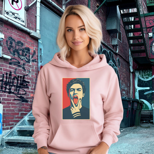 Bold Graphic Print Street Style Hoodie product