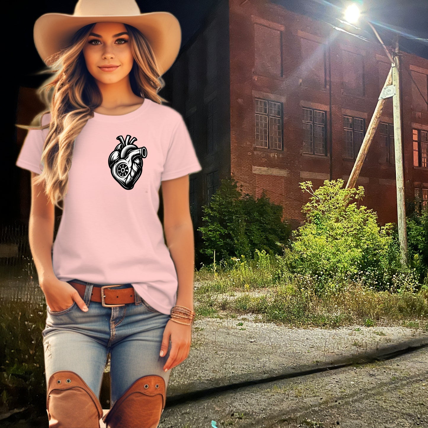 Graphic Printed T-Shirt With Unique Heart Design