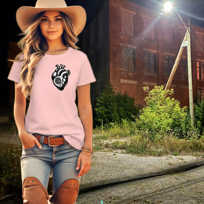 Graphic Printed T-Shirt With Unique Heart Design