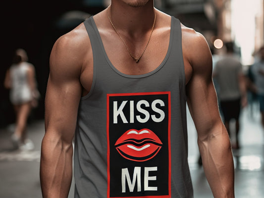 Kiss Me Graphic Print Tank Top product