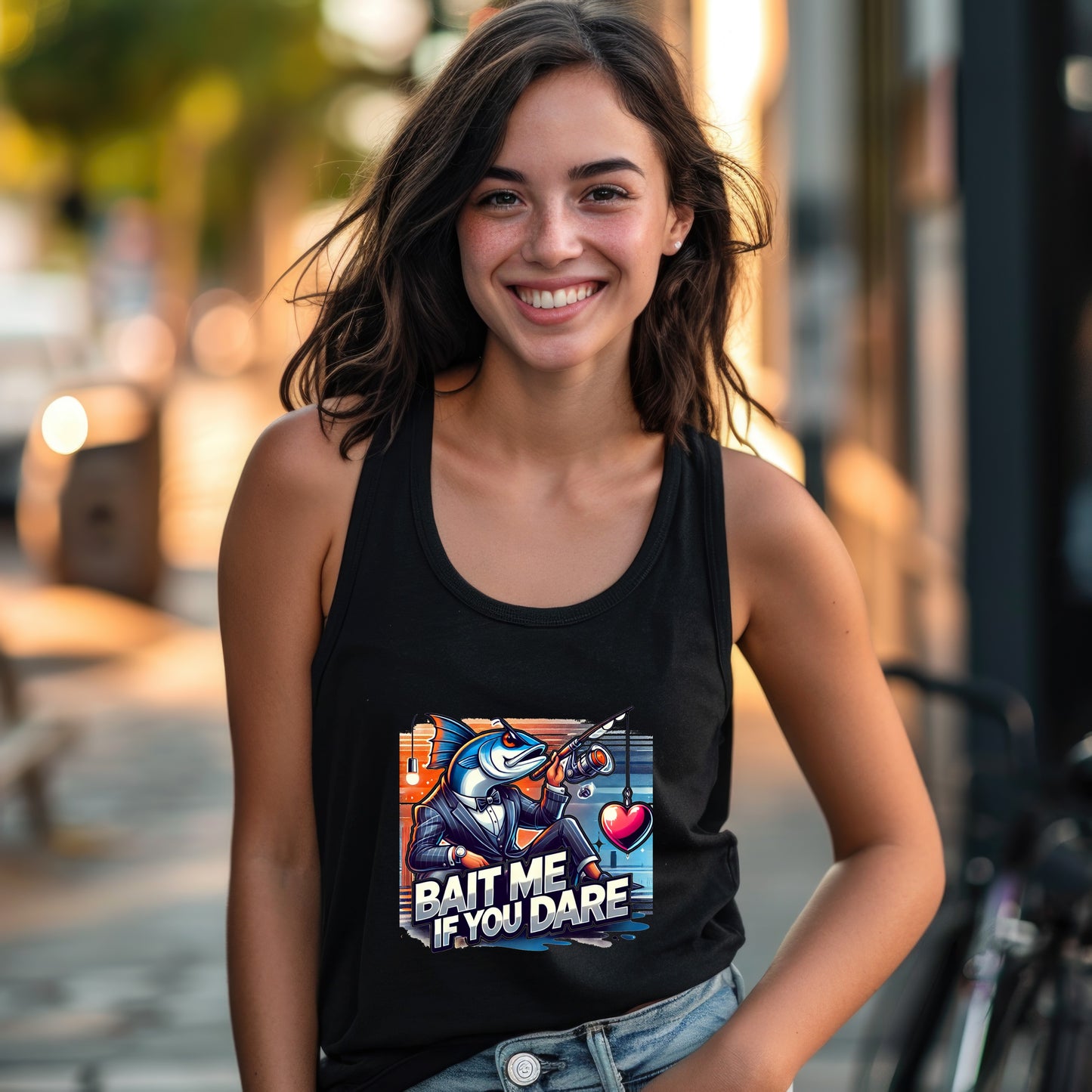 Bait Me If You Dare Graphic Sleeveless Tee product