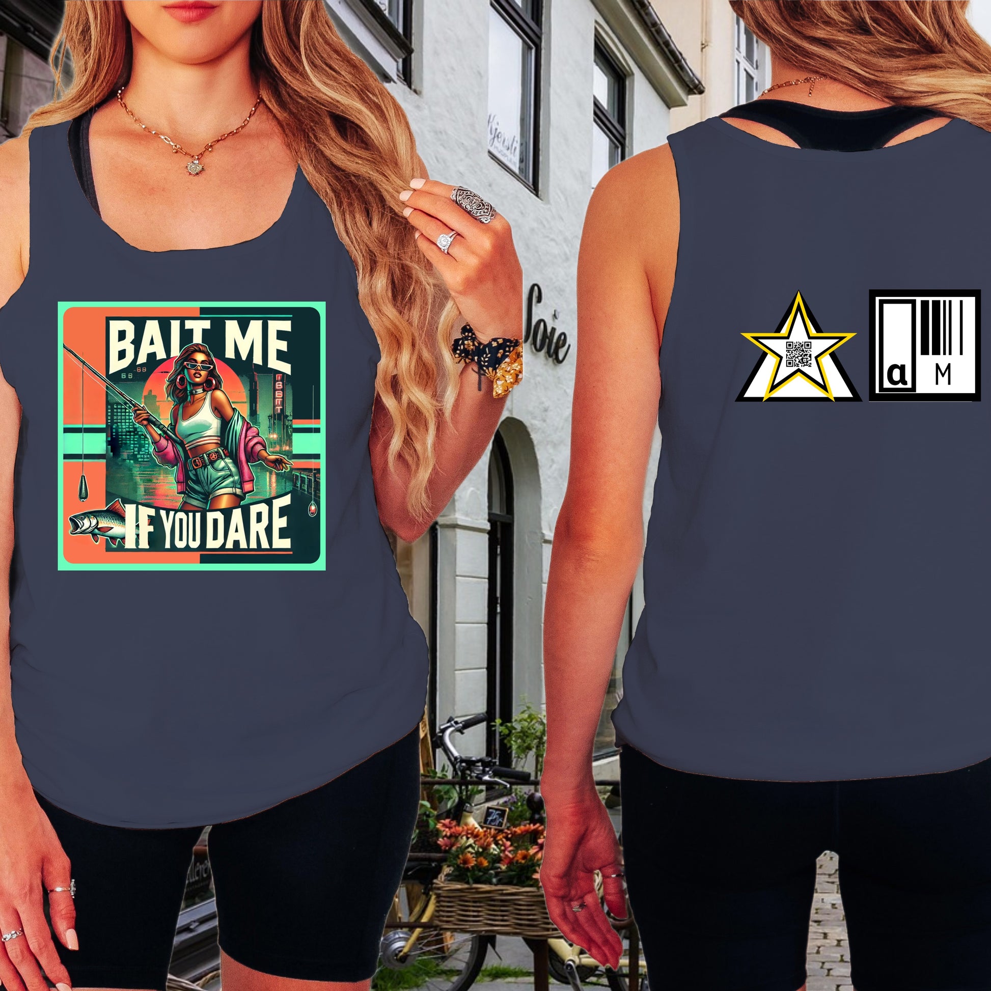 Bait Me If You Dare Graphic Sleeveless Shirt Product