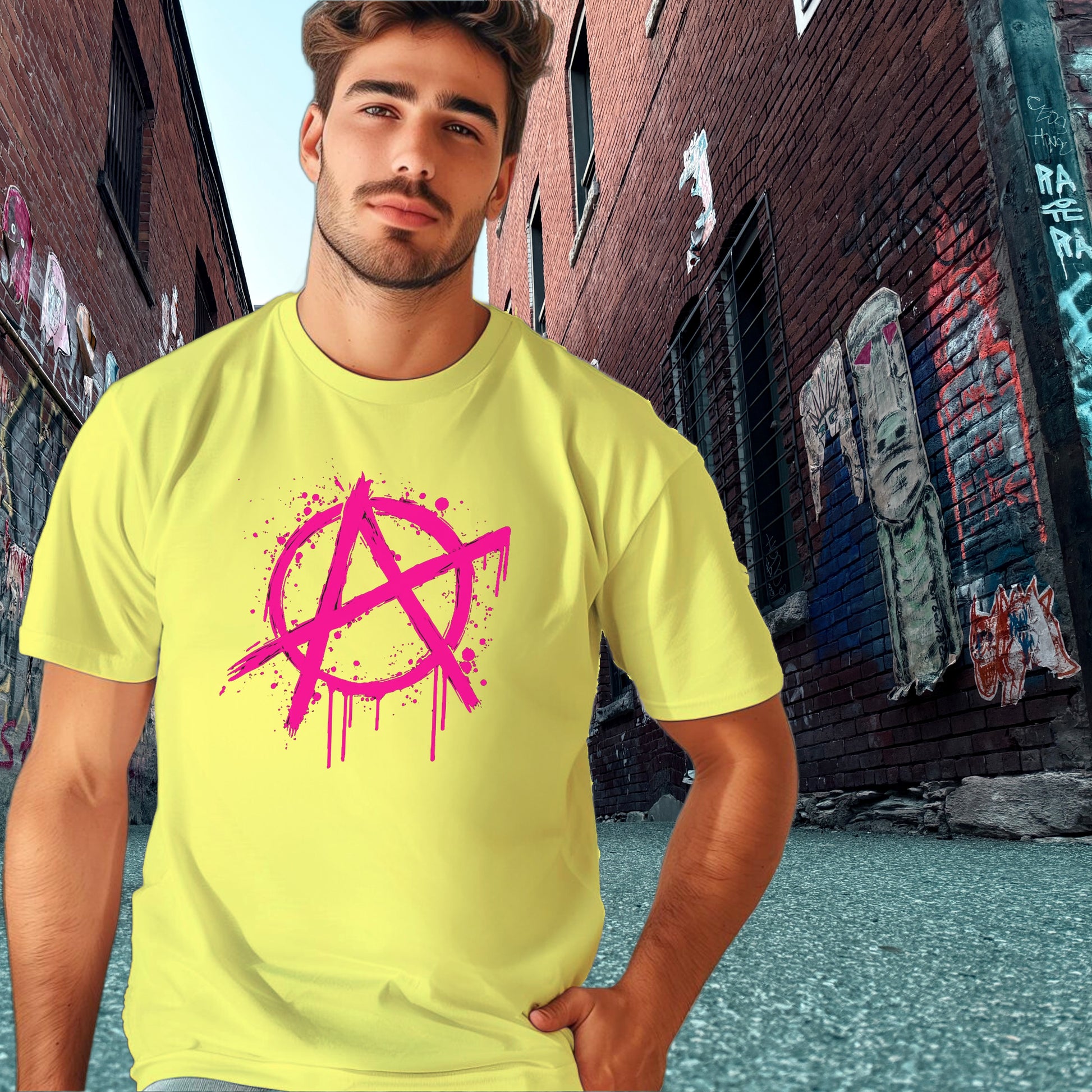 Vibrant Artistic A Symbol Street Style Shirt