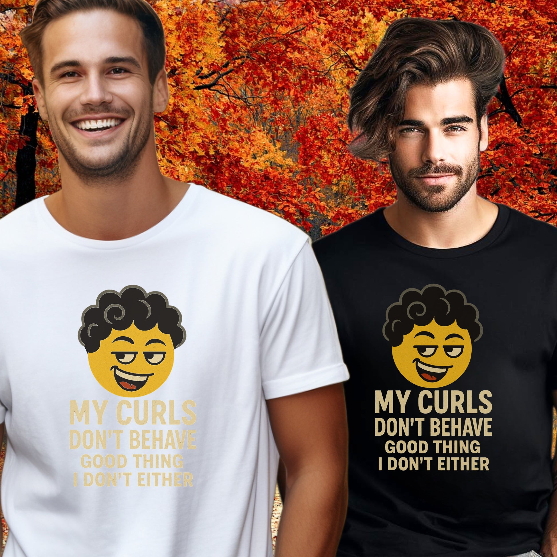 My Curls Don't Behave Funny Graphic T-Shirt product type