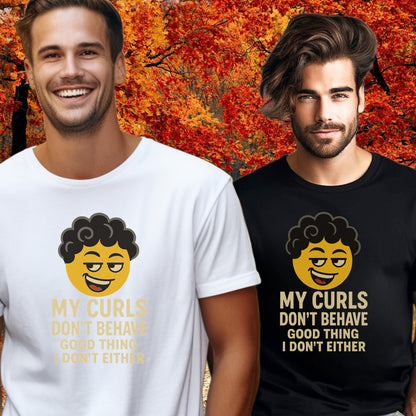My Curls Don't Behave Funny Graphic T-Shirt product type