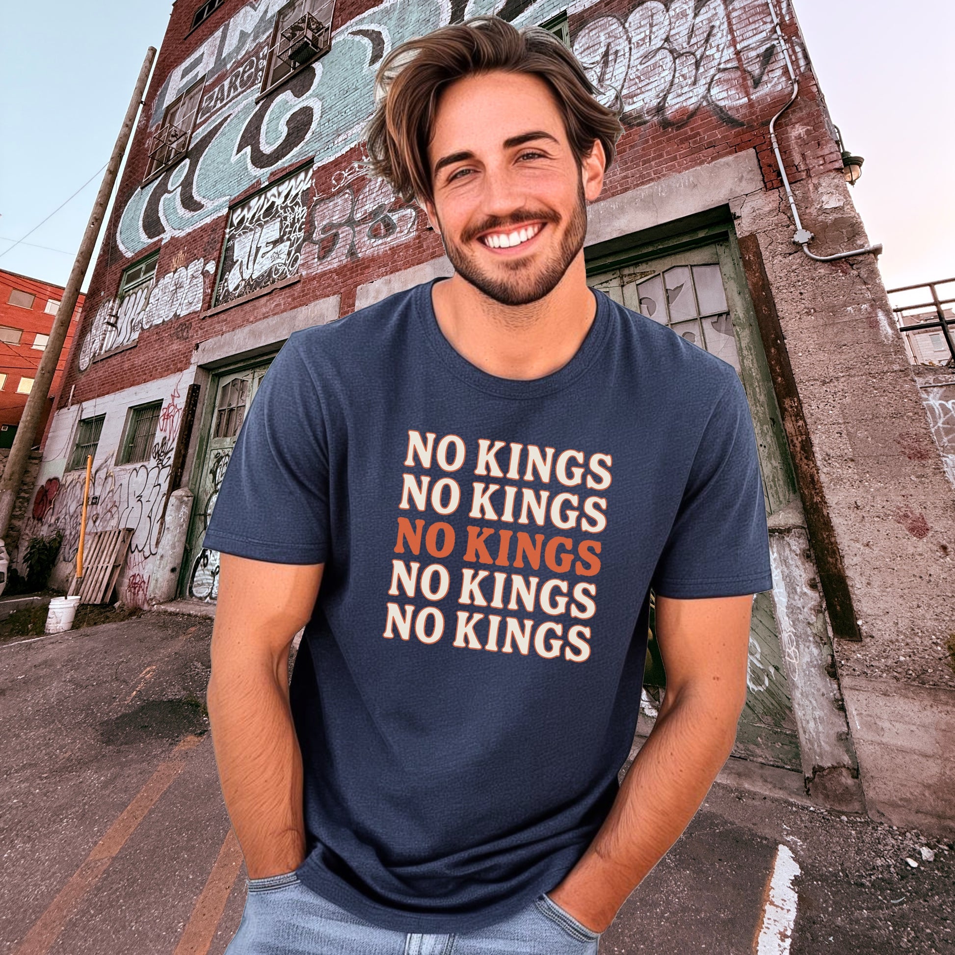 No Kings Statement Graphic Tee Product