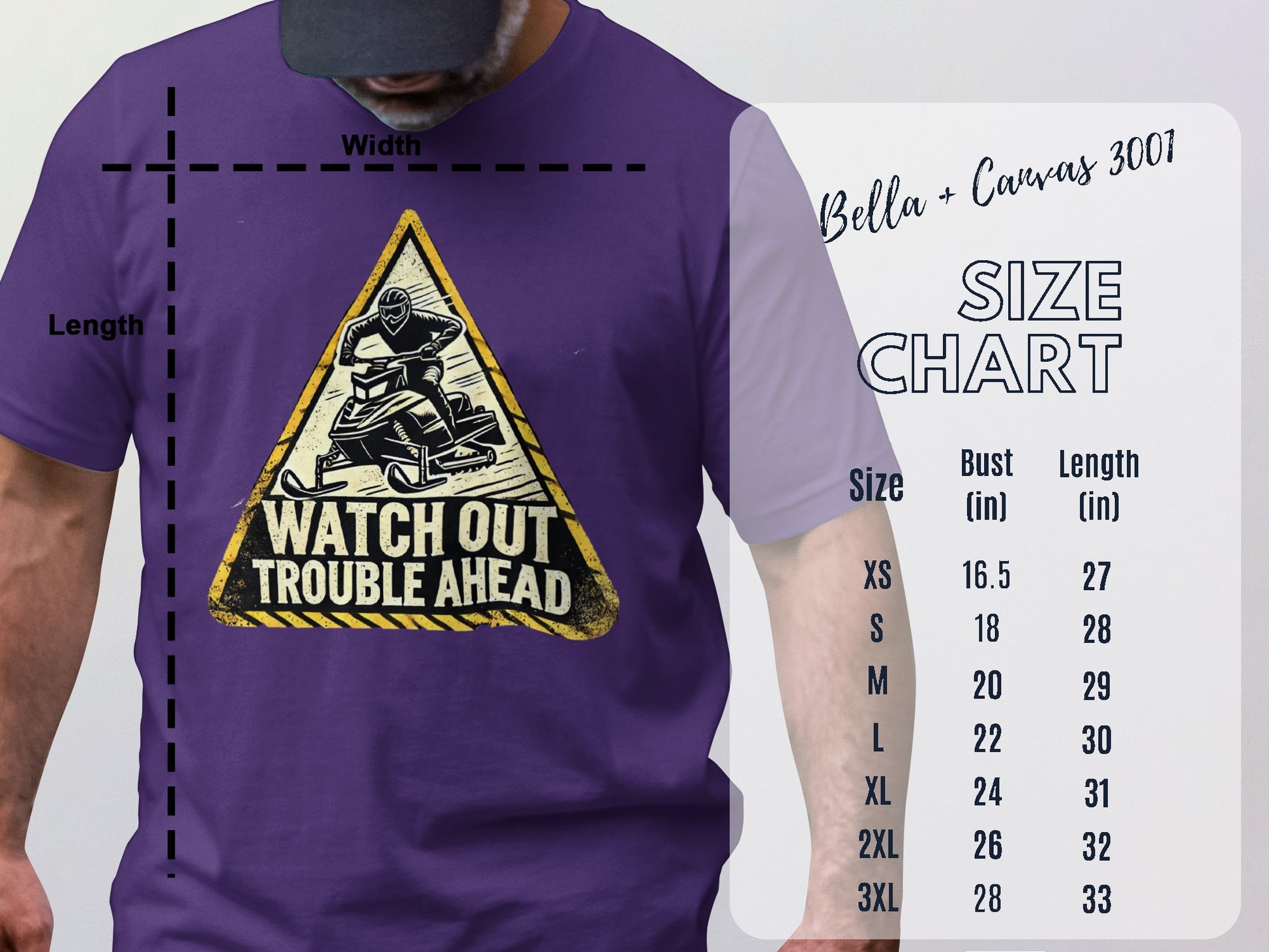 Watch Out Trouble Ahead Hockey Graphic T-Shirt product type