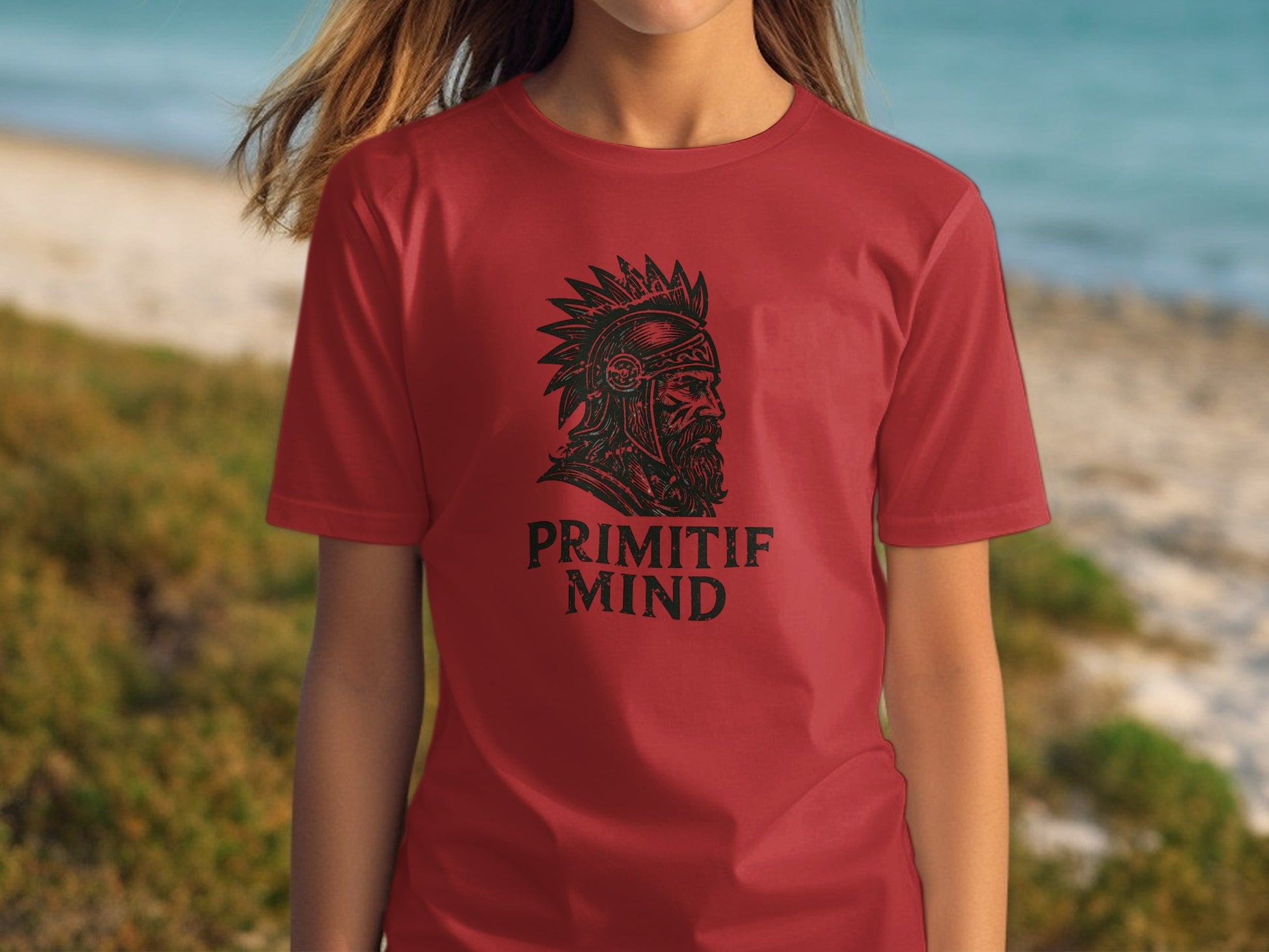 Primitif Mind Beach Red Graphic Tee Shirt product