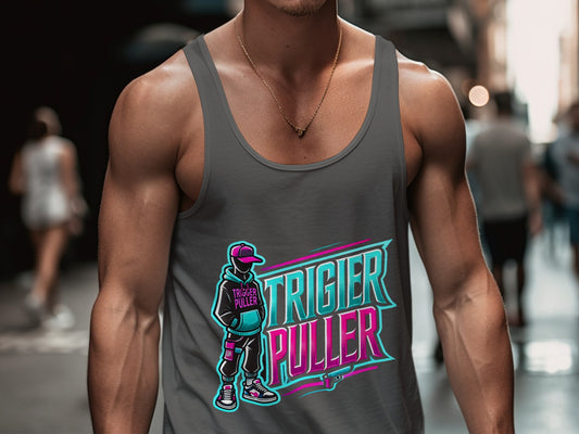 Stylish Triger Puller Graphic Tank Top product