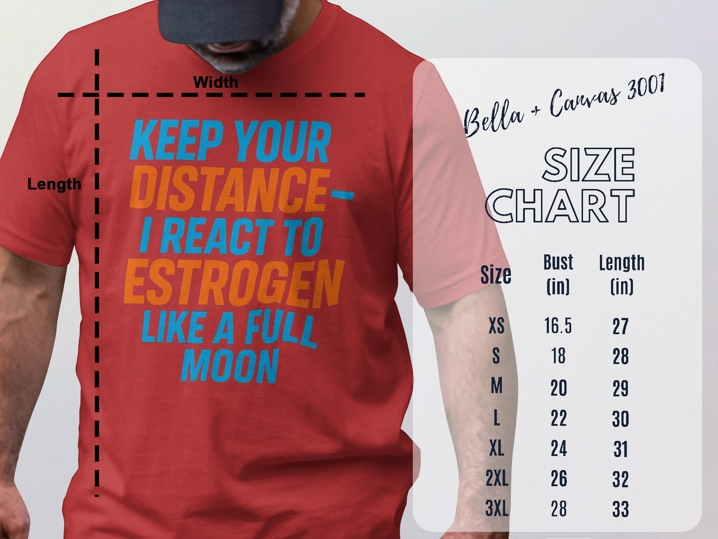 Keep Your Distance React to Estrogen Like a Full Moon Shirt