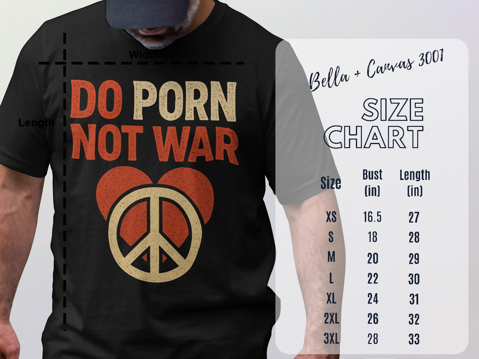 Do Porn Not War Graphic T-Shirt Unisex Clothing product