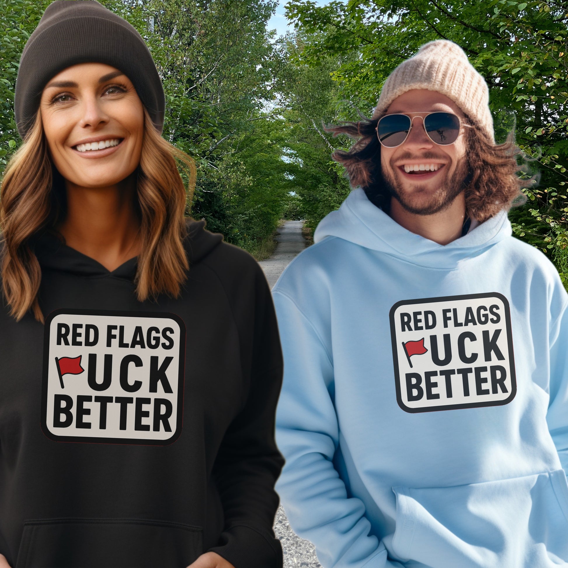 Red Flags Suck Better Hoodie in Multiple Colors